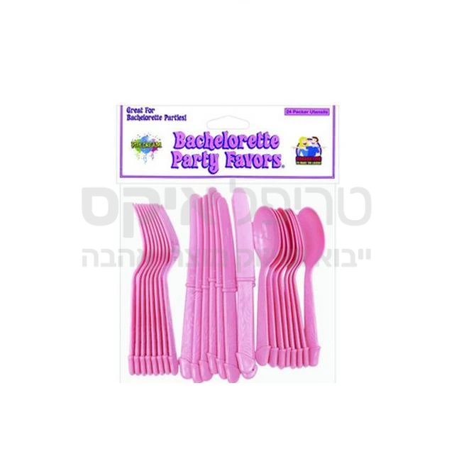 סט סכום עמיד לשימוש רב פעמי, בצורת איברי מין. בסט יש 18 חלקים.
